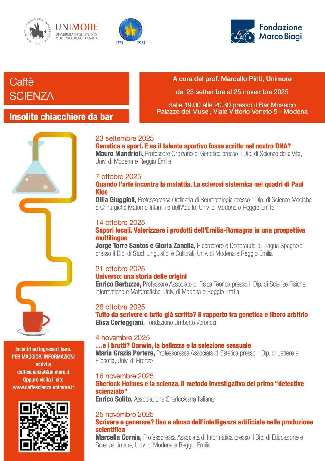 Locandina Caffè Scienza